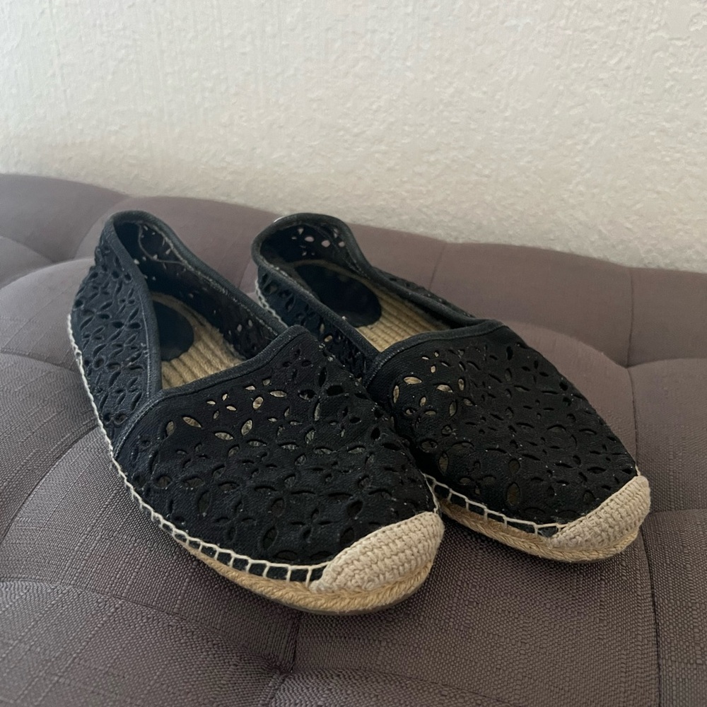 Michael Kors Black and Tan Espadrilles